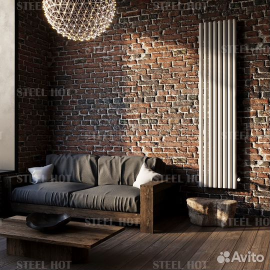 Вертикальный радиатор трубчатый Steel Hot