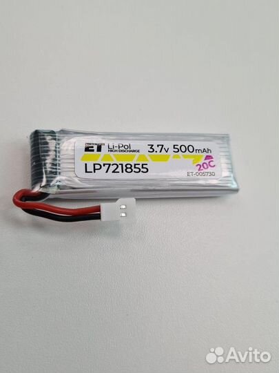 Аккумулятор ET LP721855-20CM 3.7В, 500мАч, Li-Pol