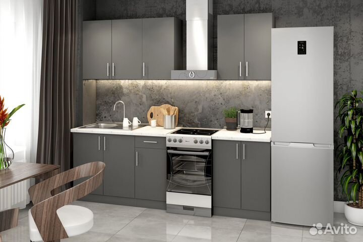 Кухня Орса 1,8 м Графит