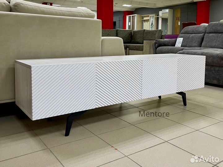 Тумба тв Bravo в белом цвете (конструктор)