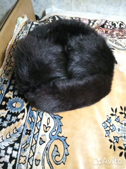 Мужская шапка из меха кролика размер 54