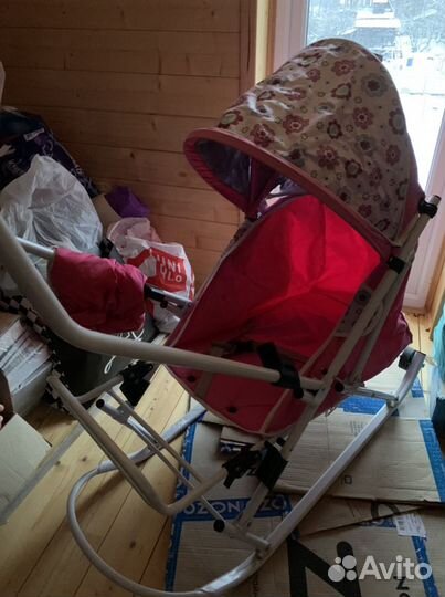 Детские санки коляска