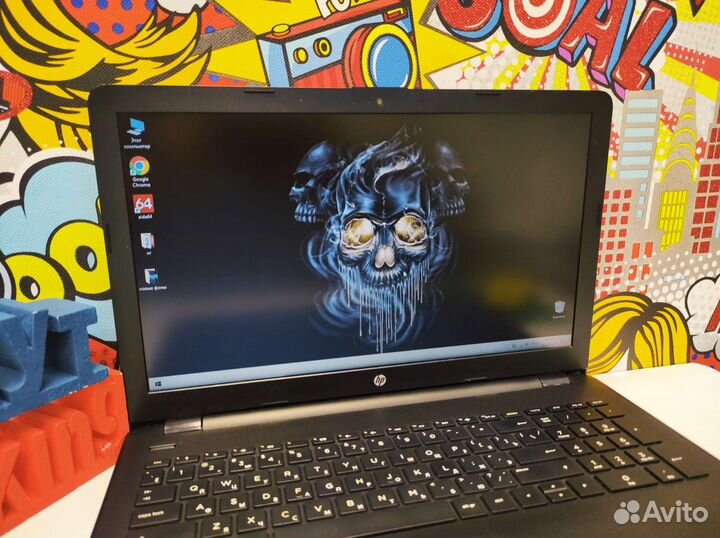 HP ноутбук AMD A6 на ssd