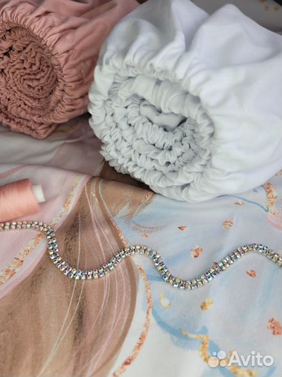 Простынь на резинке 75 на 75, 90на60, 95 на 65