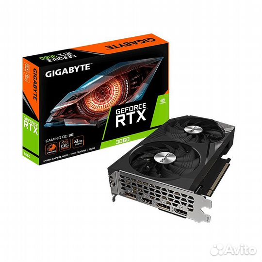 Видеокарта gigabyte GeForce RTX3060 gaming OC 8GB