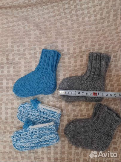 Носки теплые вязаные детские