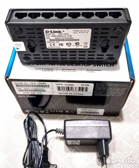 Коммутатор D-Link DES-1008A