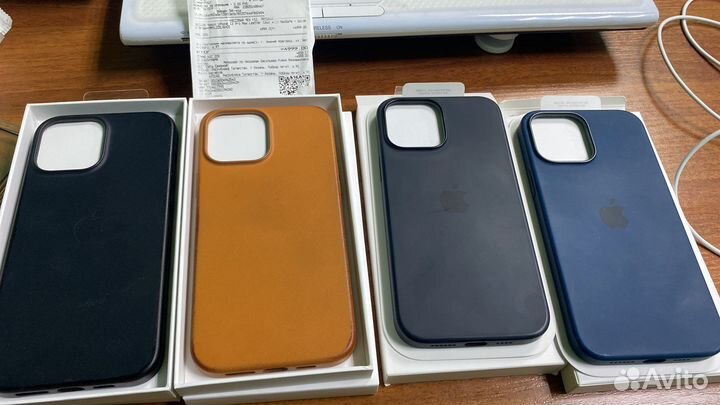 Оригинальные чехлы leather case iPhone 13 pro max