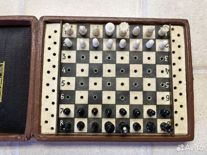 Шахматы дорожные ленточмех 60-х Ленинград