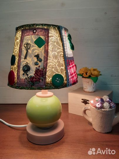 Настольная лампа ручной работы