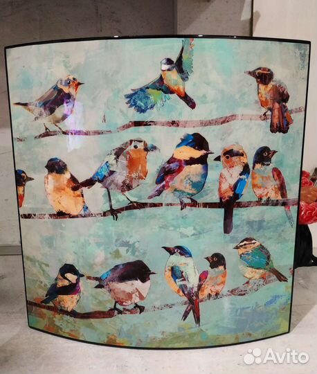 Картина радужные птички