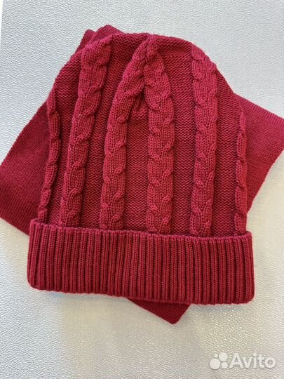 Комплект шапка и шарф новый женский