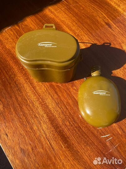 Котелок армейский с фляжкой