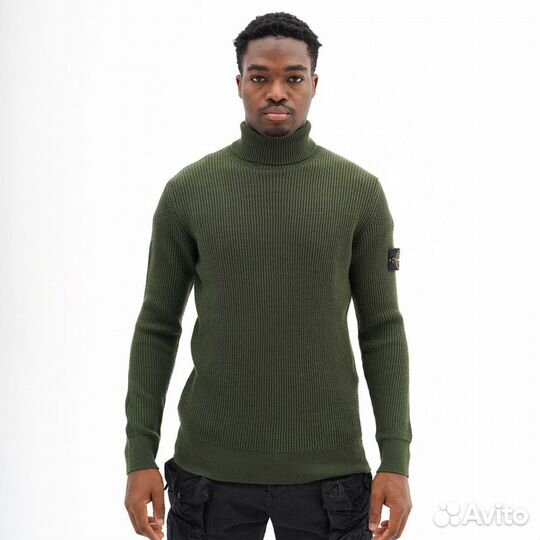 Свитер водолазка Stone Island ribbed knitted 552С2