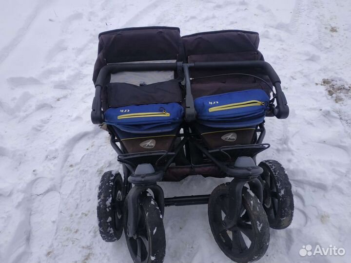 Прогулочная коляска для двойни бу