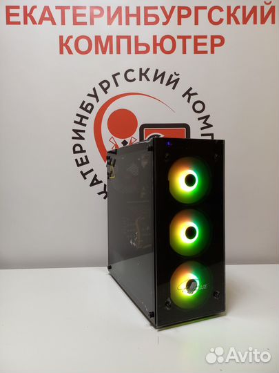 Игровой пк Ryzen 5 2600, RX 580 8gb, ssd +hdd, 16g