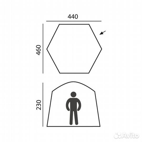 Палатка-шатер btrace castle быстросборная