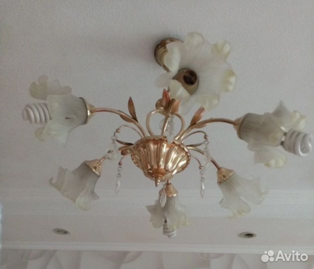 Люстра потолочная бу