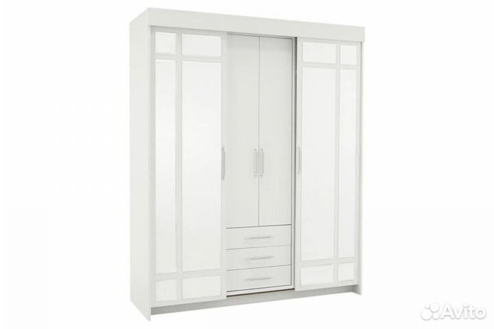 Шкаф-купе маэстро Ясень белый