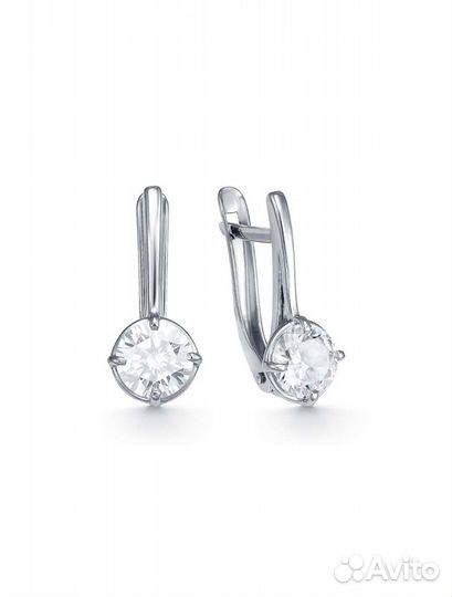 Ювелирные серьги из серебра