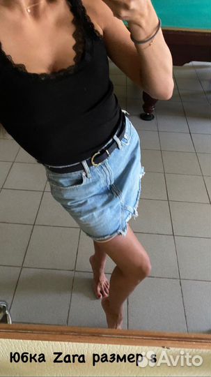 Джинсовая юбка zara