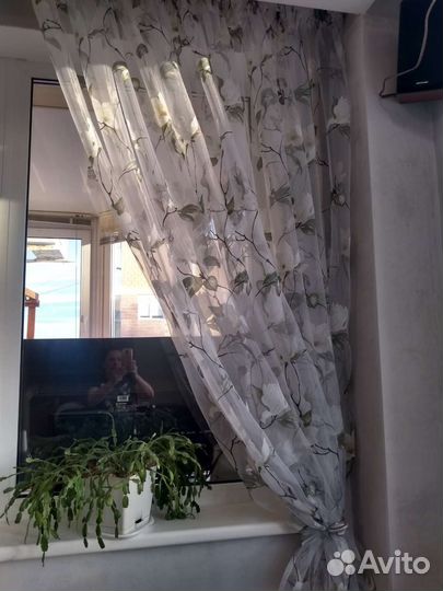 Органза тюль в зал, спальню, гостиную, кухню