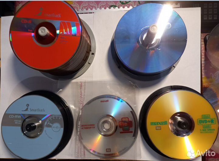 DVD, CD диски, коробки для дисков