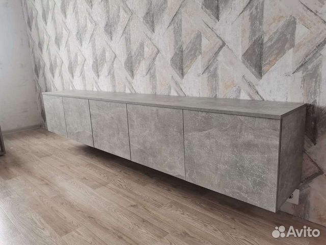 Тв тумба бетон лофт