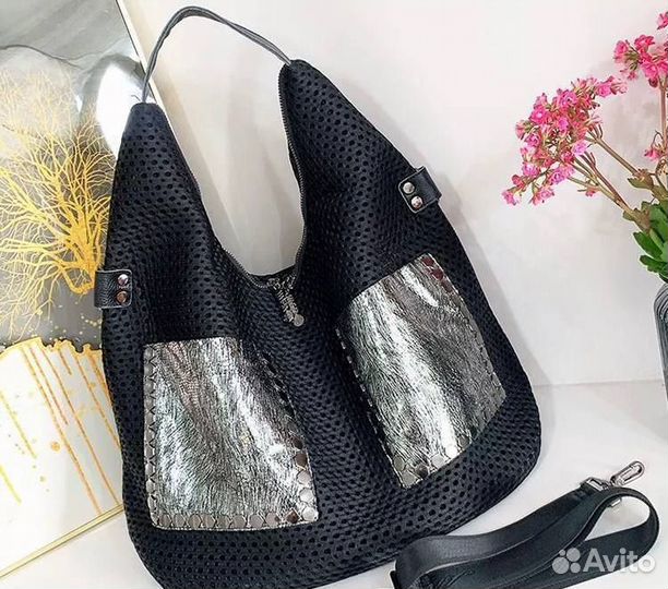 Сумка женская большая чёрная