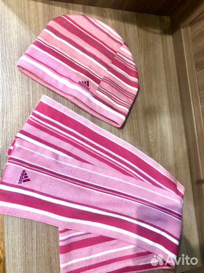 Шапка и шарф adidas