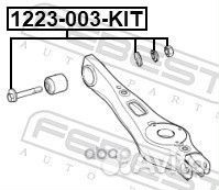 Болт эксцентрик KIA/hyundai рем.к-кт 1229-003-K