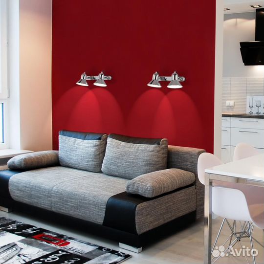 Светильник спот 2х25 Вт Е27 Хром