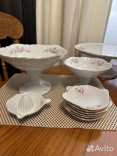 Предметы сервировки Бледная Роза Чехия
