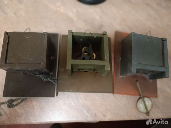 Часы ходики маяк и будильники Янтарь на запчасти