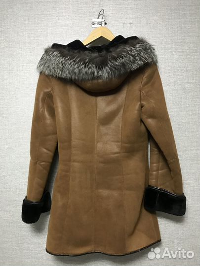 Дубленка натуральная женская 44 размер