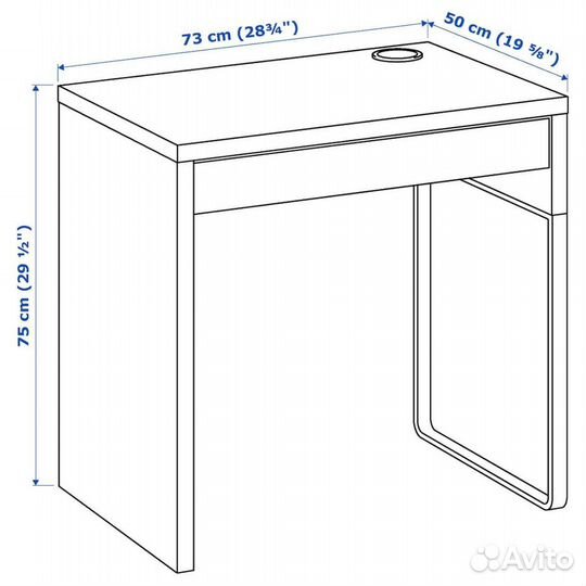 Письменный стол IKEA (Икеа) micke микке