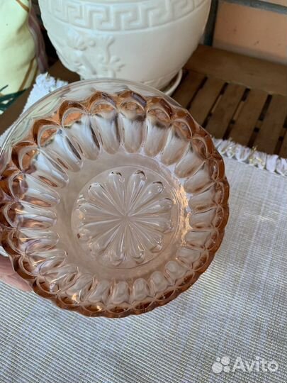 Салатницы, ваза цветное стекло