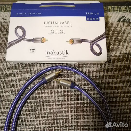 Аудиокабель Inakustik Premium coaxial cable 1 м