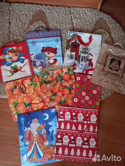 Пакеты новогодние