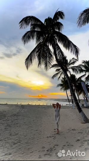 Платье туника пляжное