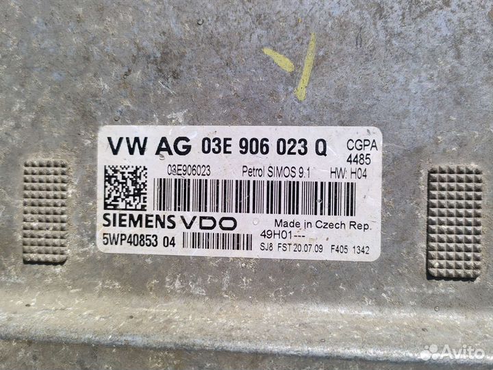 Шкода фабия 2 блок управления двигателя