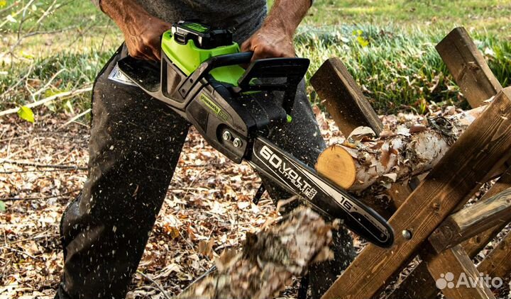 Аккумуляторная пила GreenWorks GD60CS40K2