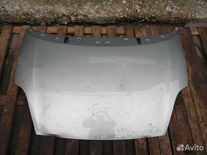 Капот фиат добло с дефектом серебристый