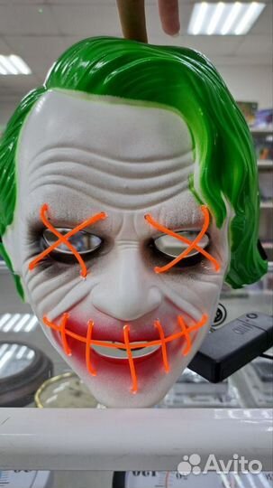 Маска неоновая Джокер