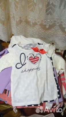 Большой пакет одежды для девочки 104-134