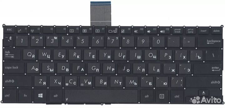 Клавиатура Asus F200CA F200LA F200MA X200 черная