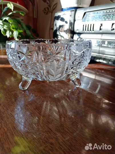 Вазы для фруктов, салатницы-хрусталь СССР