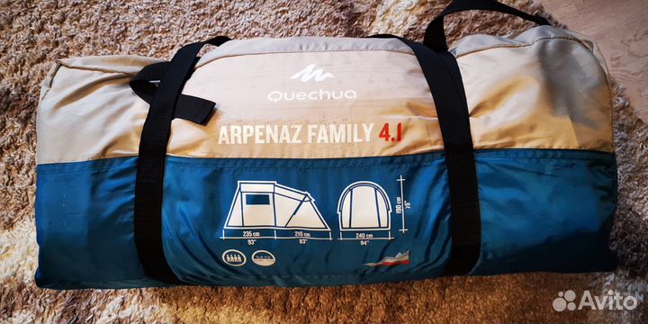 Палатка quechua arpenaz family 4.1
