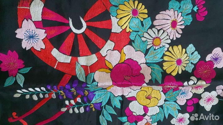 Пояс Оби для кимоно,Япония,парча шелк винтаж