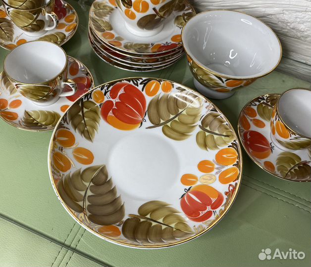Сервиз кофейный Щедрая Осень лфз СССР